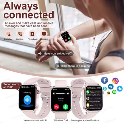 2025 New ECG+PPG Monitoring Smart Watch Women Blood Pressure Blood Lipid Uric Acid Women Menstrual Health Tracker Smartwatches