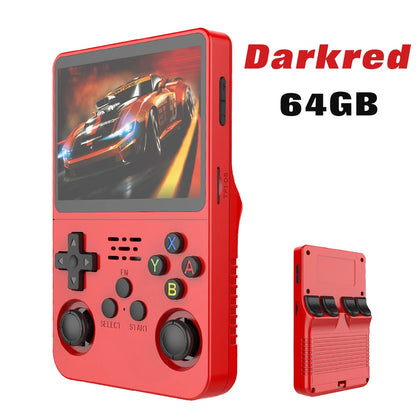 NEW R36S Retro Video Game Console Linux System 3.5 Inch IPS Screen Portable Pocket Player 64GB 128G Games Best Kids Gifts