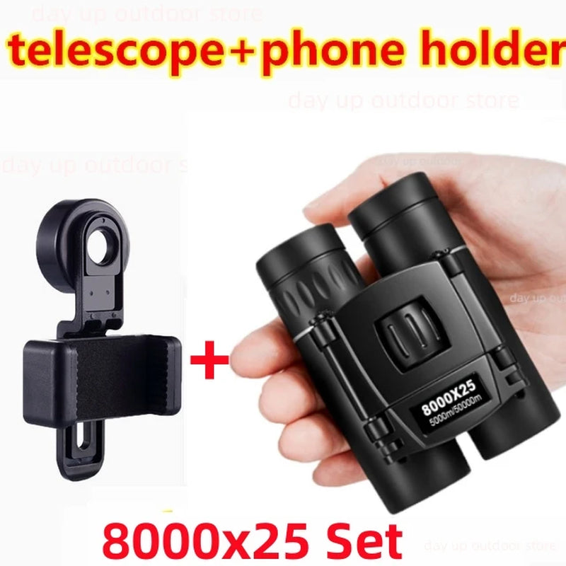 5000X25 50000M Zoom BAK4 HD Telescope Professional Powerful Binoculars Long Range Portable Monocular Optics for Camping Outdoor