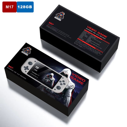 M17 Retro Handheld Video Game Console Open Source Linux System 4.3 Inch IPS Screen Portable Pocket Video Player 64GB