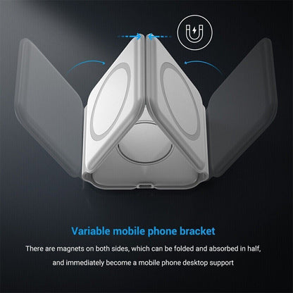 15W Wireless Phone Charger Stand Pad Fast Charge for Samsung Iphone LG Universal
