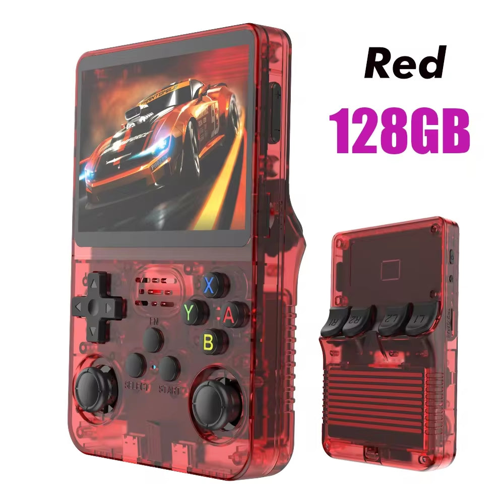 NEW R36S Retro Video Game Console Linux System 3.5 Inch IPS Screen Portable Pocket Player 64GB 128G Games Best Kids Gifts