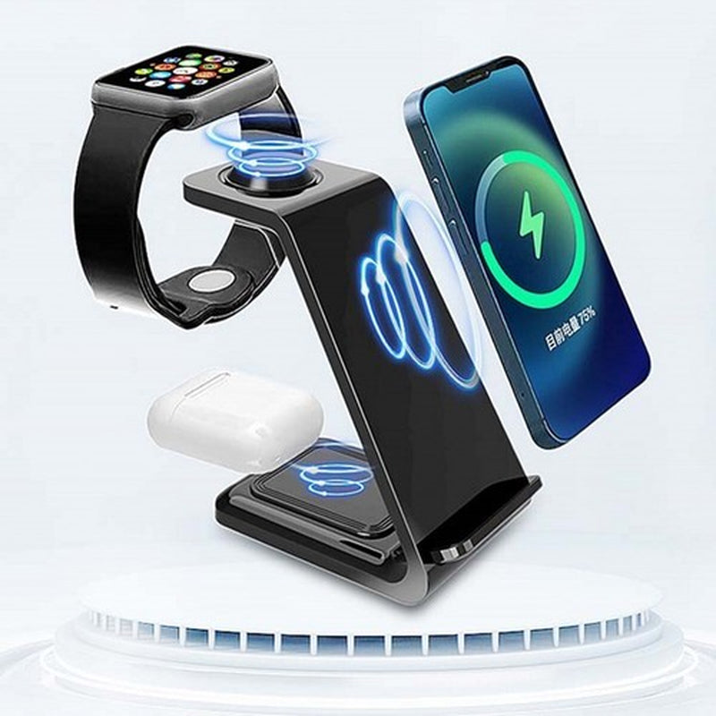 15W Wireless Phone Charger Stand Pad Fast Charge for Samsung Iphone LG Universal