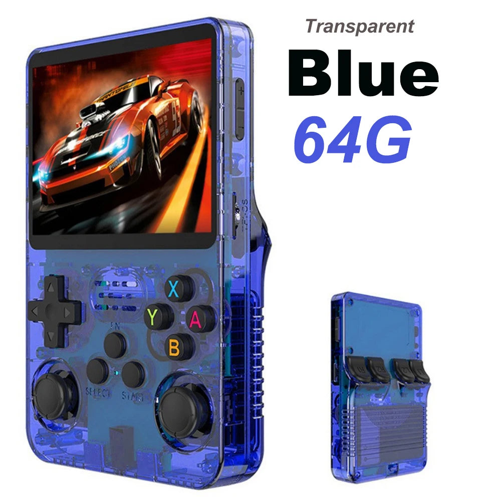 NEW R36S Retro Video Game Console Linux System 3.5 Inch IPS Screen Portable Pocket Player 64GB 128G Games Best Kids Gifts