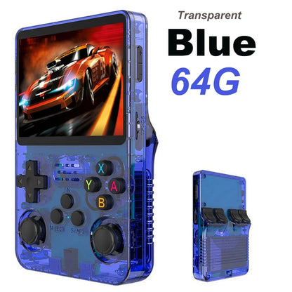 NEW R36S Retro Video Game Console Linux System 3.5 Inch IPS Screen Portable Pocket Player 64GB 128G Games Best Kids Gifts