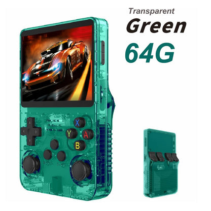 NEW R36S Retro Video Game Console Linux System 3.5 Inch IPS Screen Portable Pocket Player 64GB 128G Games Best Kids Gifts