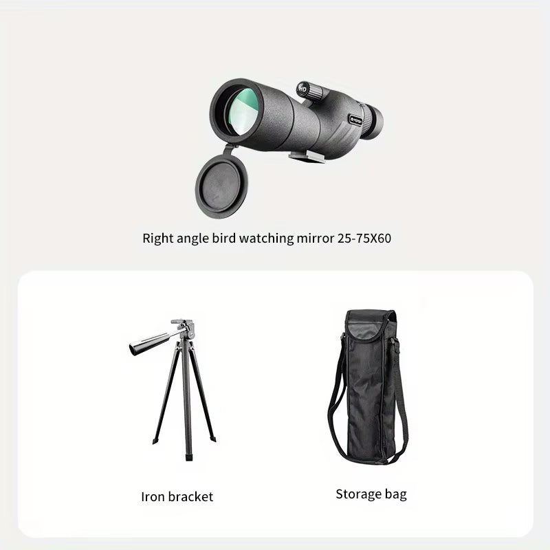 Transparent Monocular Telescope, Variable Frequency Monocular Telescope, Suitable for Outdoor Camping Hunting Bird Watching