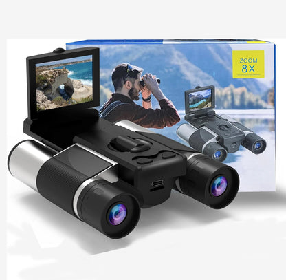 DT10 Camera and Video Binoculars Black HD Powerful, Suitable for Home Video Outdoor Camping Hunting Bird Watching