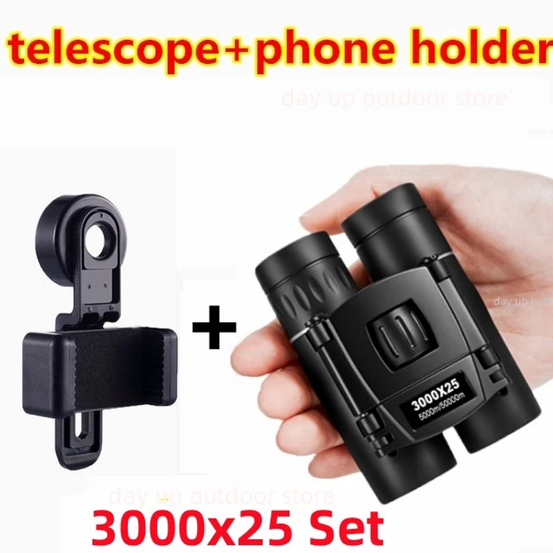 5000X25 50000M Zoom BAK4 HD Telescope Professional Powerful Binoculars Long Range Portable Monocular Optics for Camping Outdoor