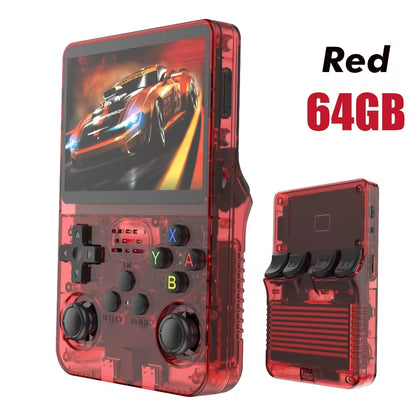 NEW R36S Retro Video Game Console Linux System 3.5 Inch IPS Screen Portable Pocket Player 64GB 128G Games Best Kids Gifts
