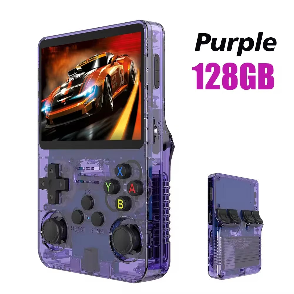NEW R36S Retro Video Game Console Linux System 3.5 Inch IPS Screen Portable Pocket Player 64GB 128G Games Best Kids Gifts