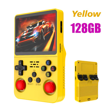 NEW R36S Retro Video Game Console Linux System 3.5 Inch IPS Screen Portable Pocket Player 64GB 128G Games Best Kids Gifts