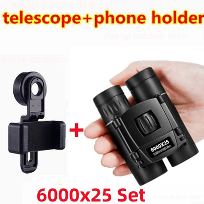 5000X25 50000M Zoom BAK4 HD Telescope Professional Powerful Binoculars Long Range Portable Monocular Optics for Camping Outdoor