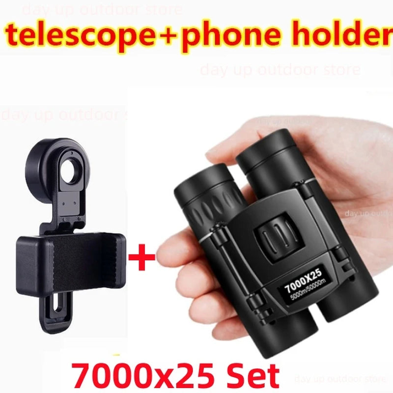 5000X25 50000M Zoom BAK4 HD Telescope Professional Powerful Binoculars Long Range Portable Monocular Optics for Camping Outdoor