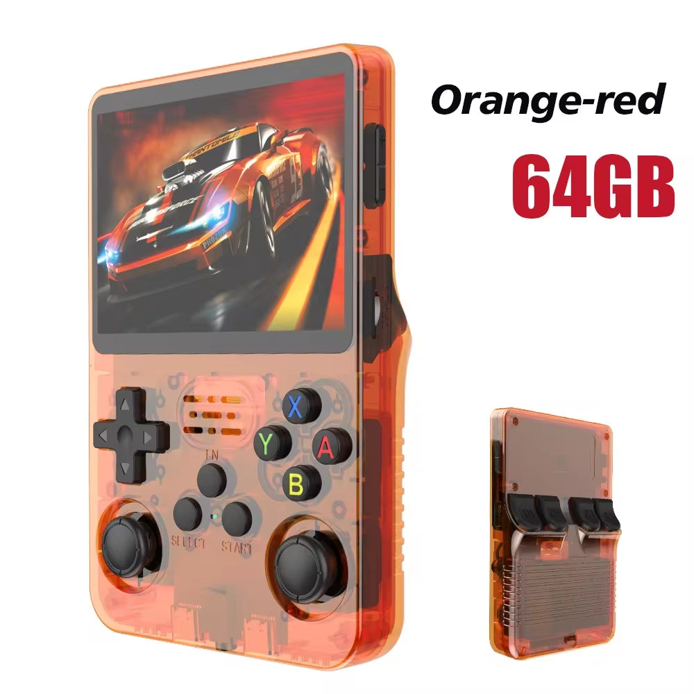 NEW R36S Retro Video Game Console Linux System 3.5 Inch IPS Screen Portable Pocket Player 64GB 128G Games Best Kids Gifts