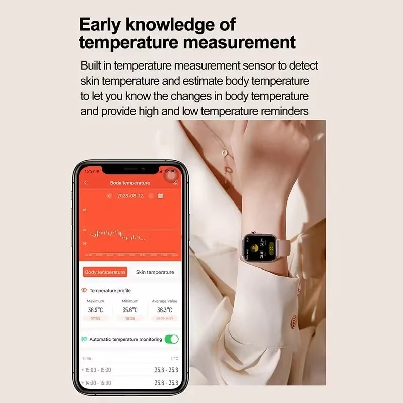 2025 New ECG+PPG Monitoring Smart Watch Women Blood Pressure Blood Lipid Uric Acid Women Menstrual Health Tracker Smartwatches